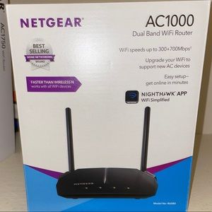 NETGEAR - AC1000 Dual-Band Wi-Fi 5 Router - Black